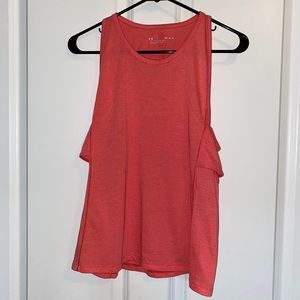 Coral under armor workout top with cutouts